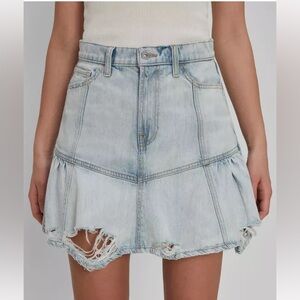 7 For All Mankind Peplum Mini Skirt - Rosemary